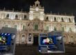 piazza università a catania con stand virtuali