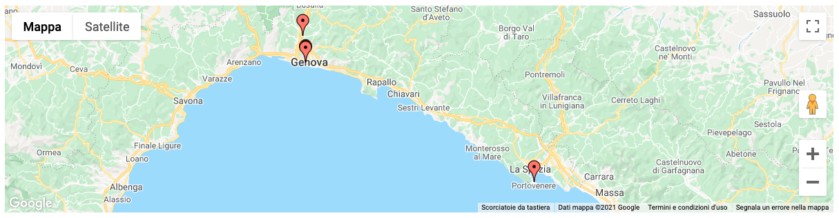 Mappa statica di Genova