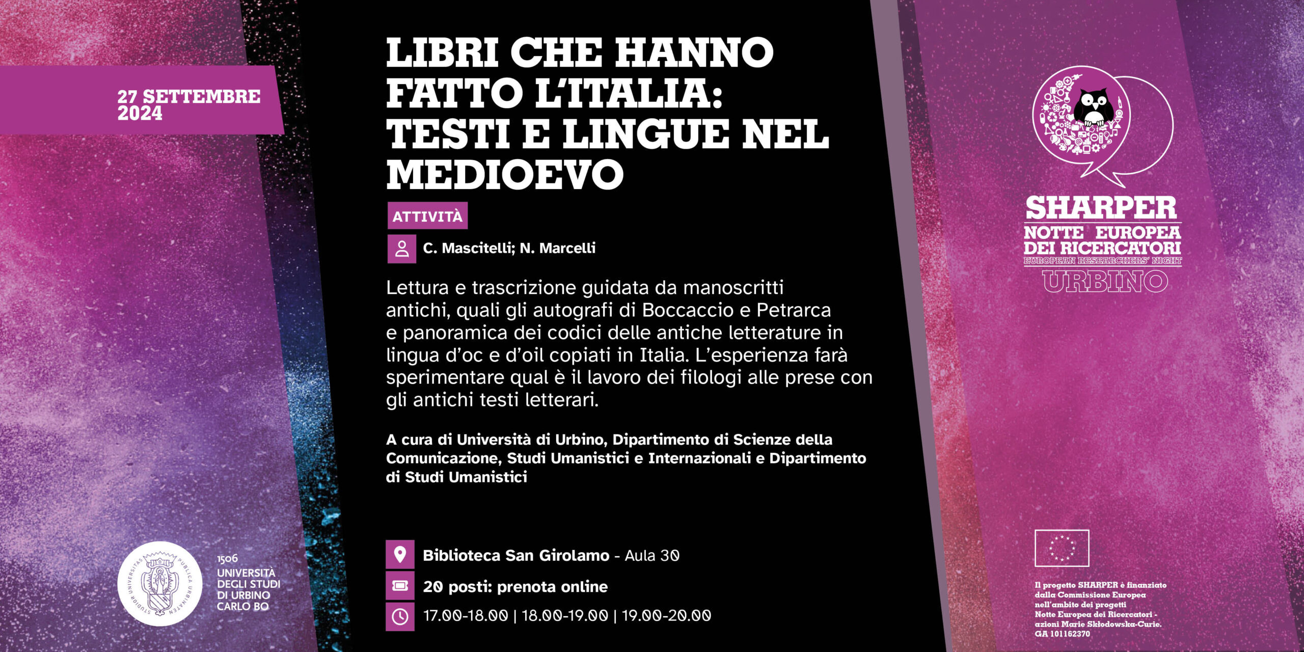 LIBRI CHE HANNO FATTO L’ITALIA: TESTI E LINGUE NEL MEDIOEVO