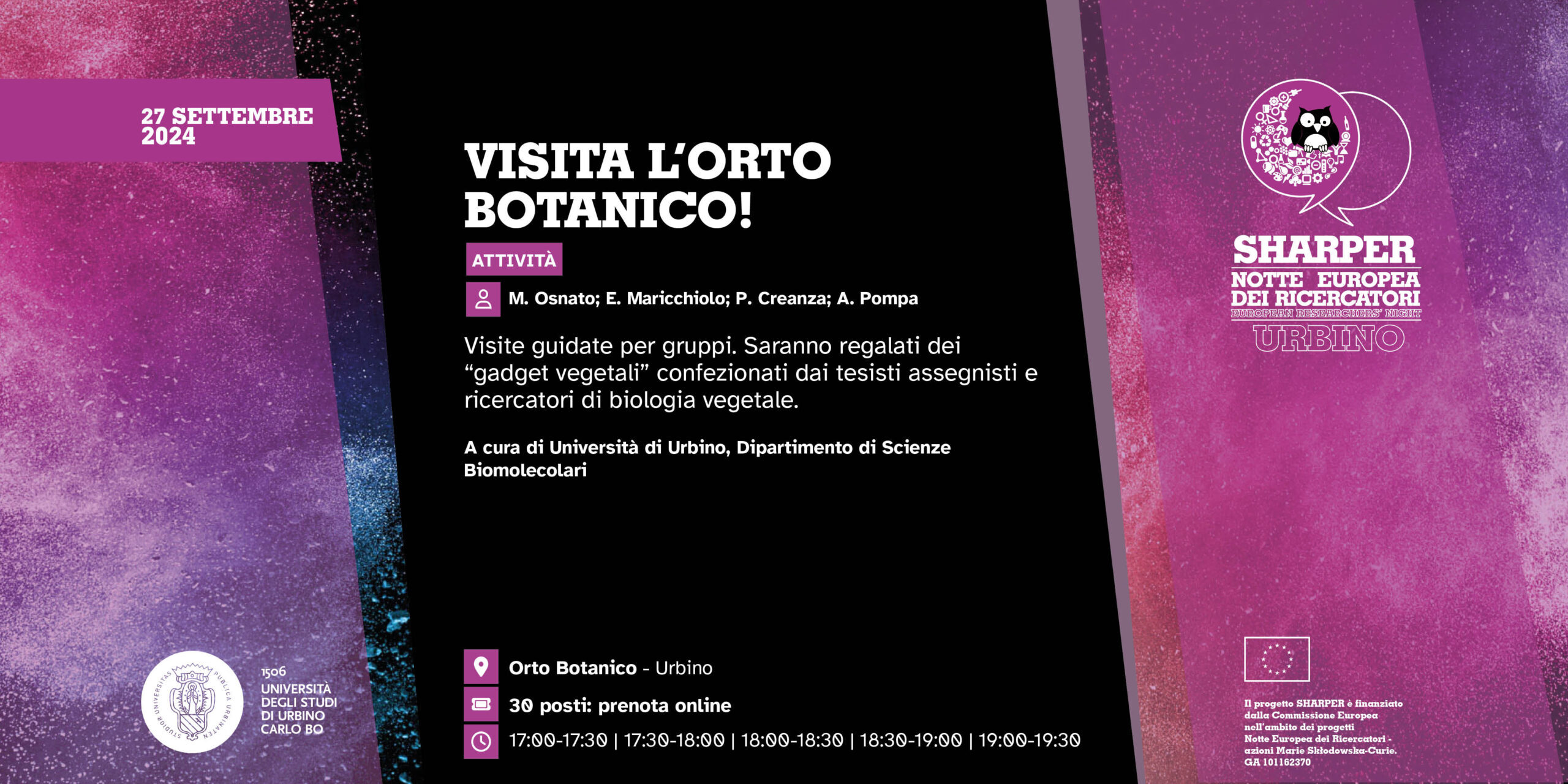 VISITA L’ORTO BOTANICO!