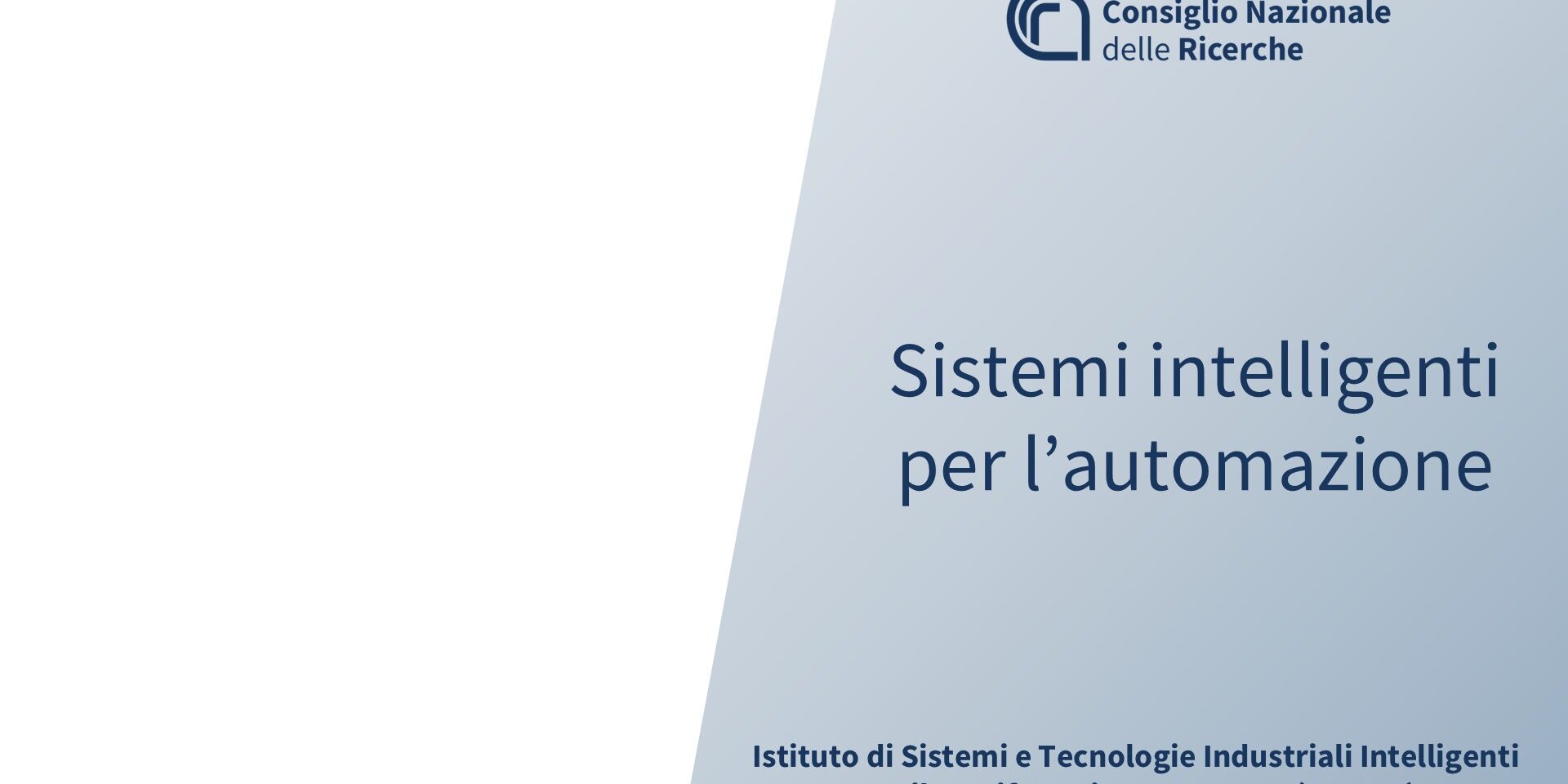 (bozza-CNR-STIIMA) Sistemi intelligenti per l’automazione
