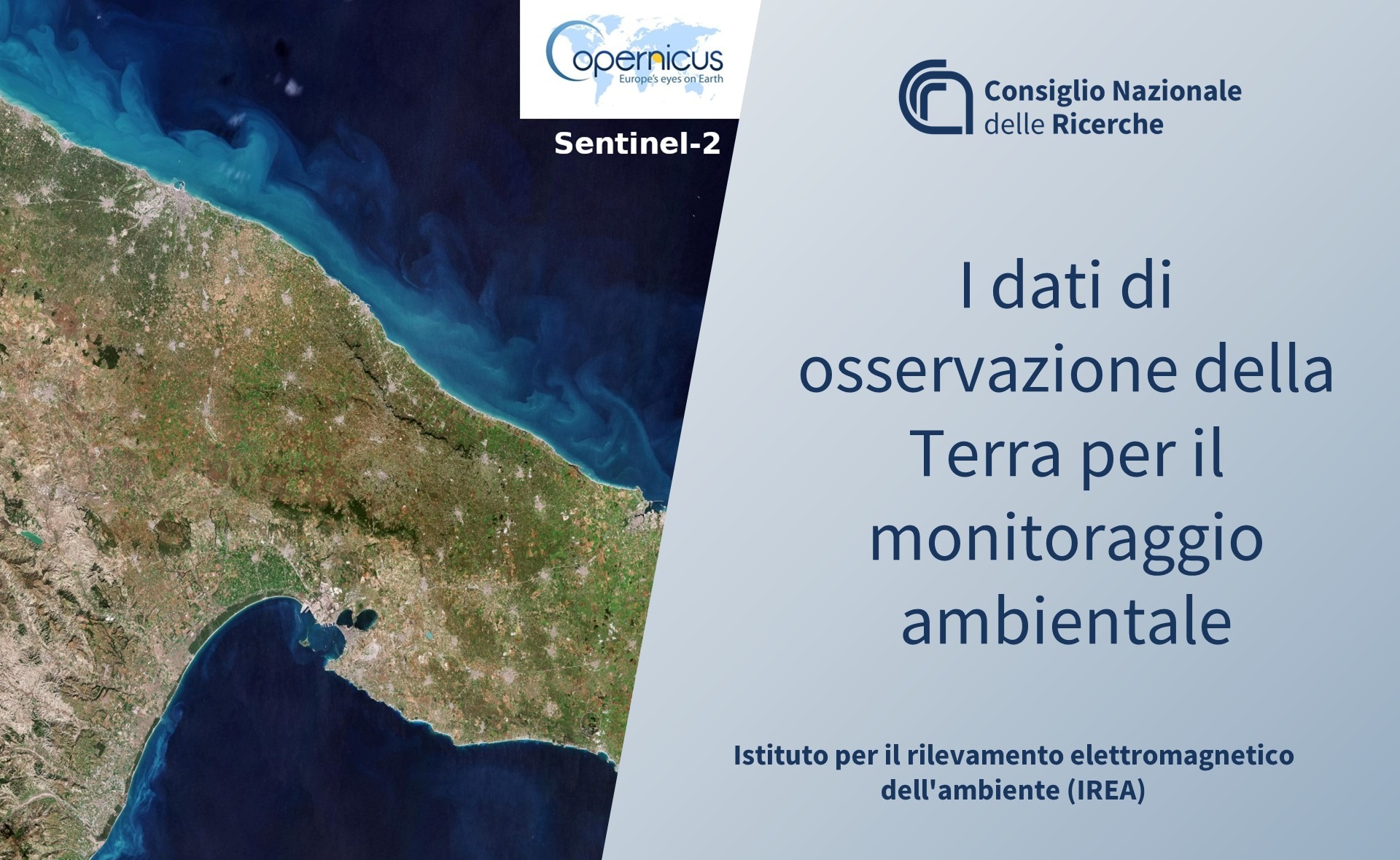 I dati di osservazione della Terra per il monitoraggio ambientale