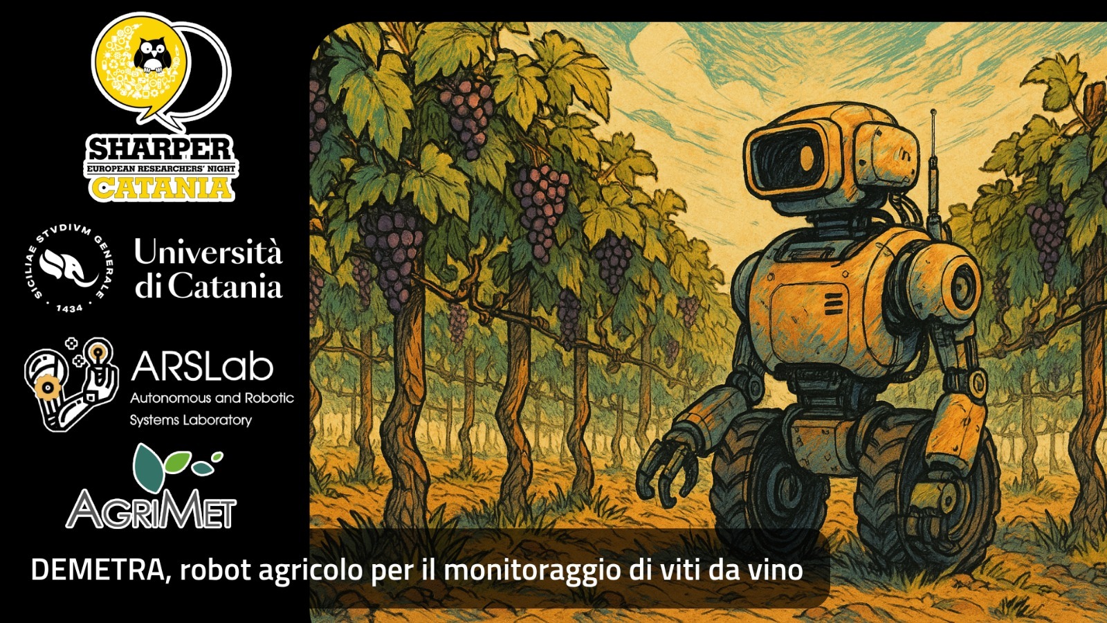 “DEMETRA, un robot agricolo per il monitoraggio delle viti da vino”