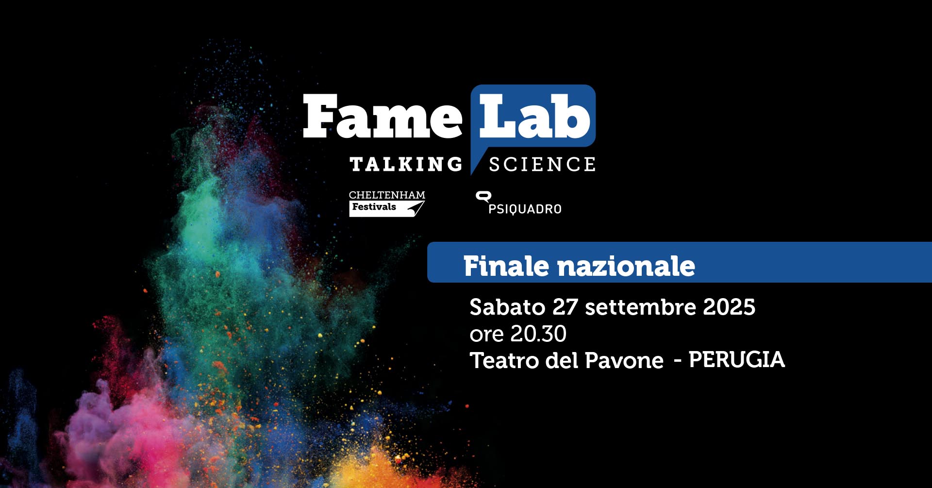 Finale FameLab Italia 2025 – partecipa online