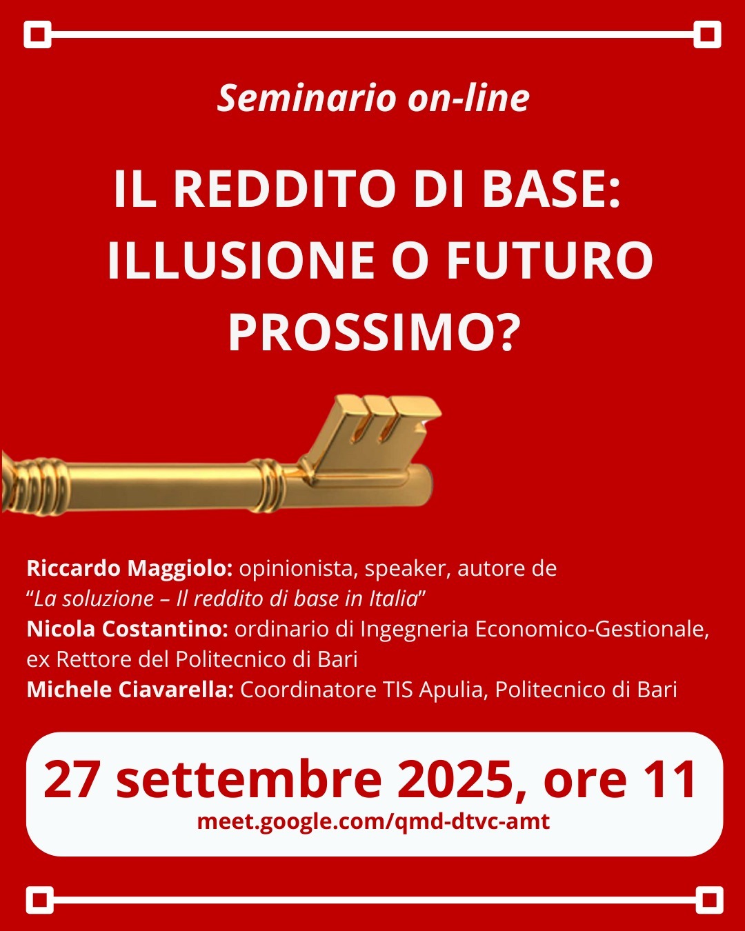 IL REDDITO DI BASE: ILLUSIONE O FUTURO PROSSIMO?