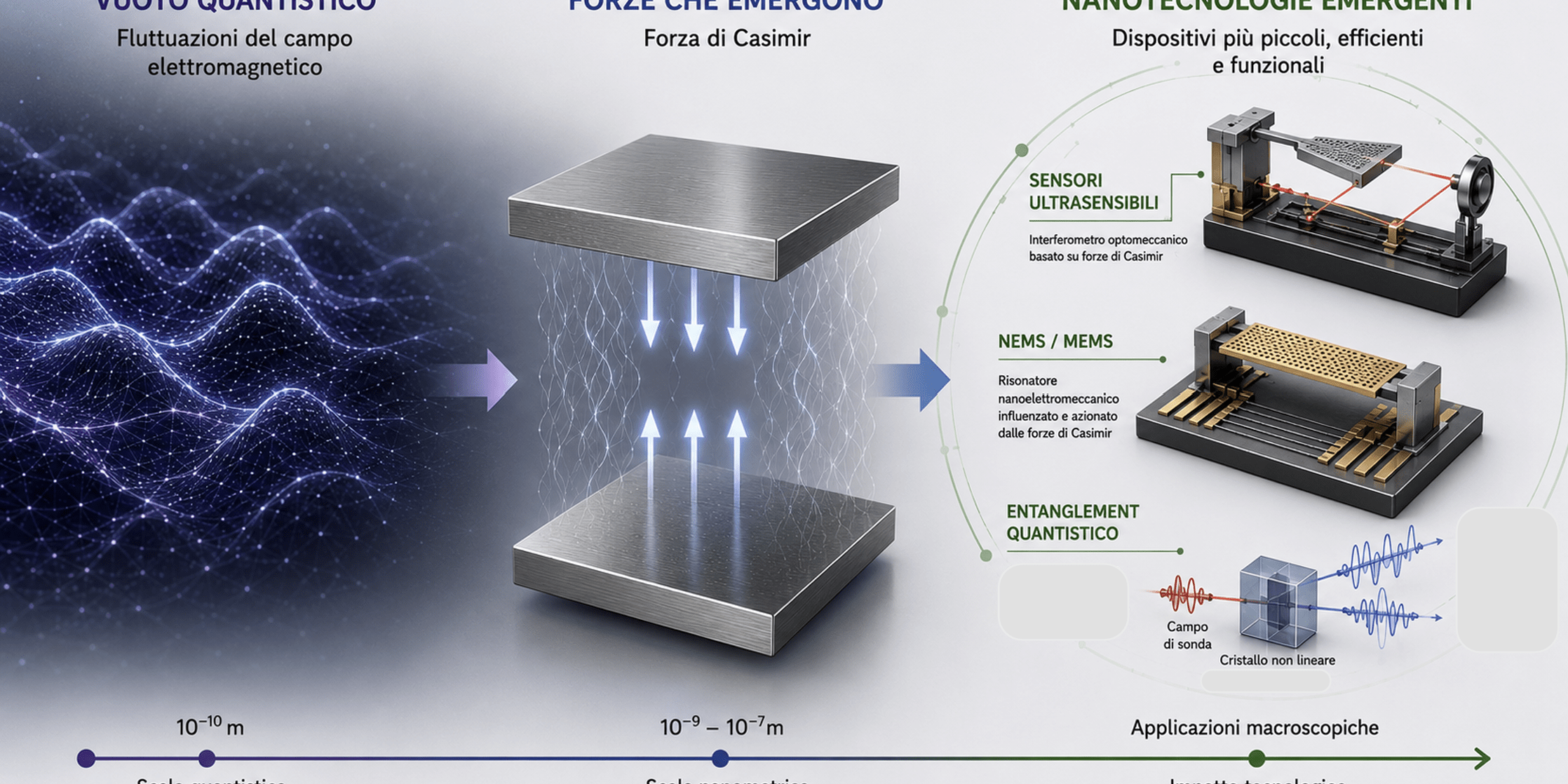 Forze dal ‘nulla’! Dal vuoto quantistico alle nanotecnologie emergenti: effetto Casimir e applicazioni.