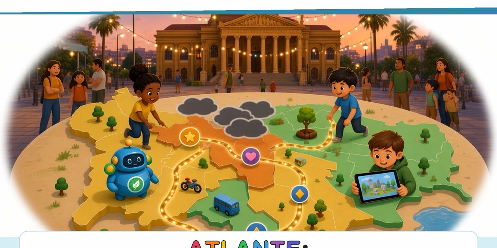 Atlante: Aria Pulita Palermo — Percorsi del gioco 3D