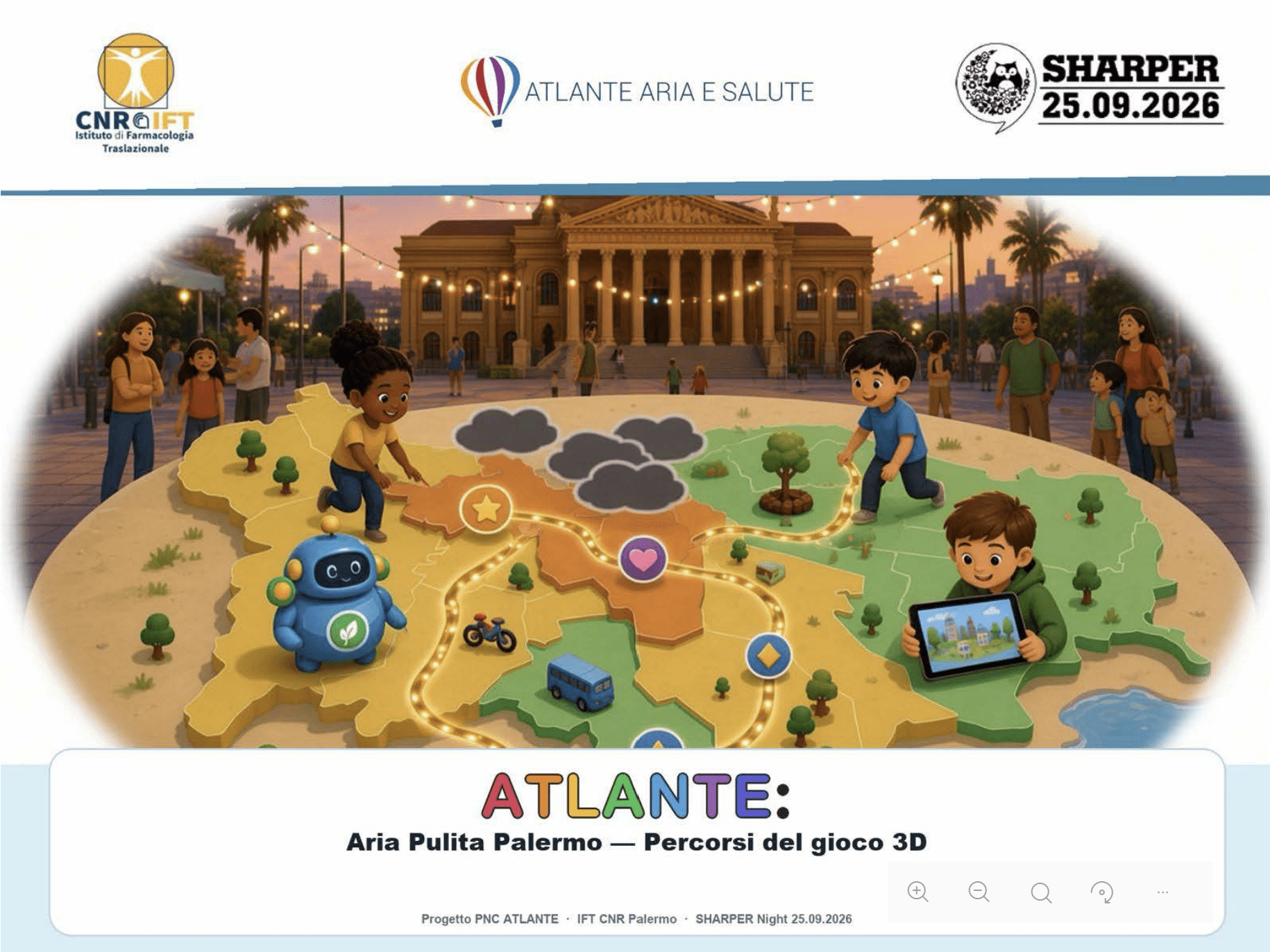 Atlante: Aria Pulita Palermo — Percorsi del gioco 3D